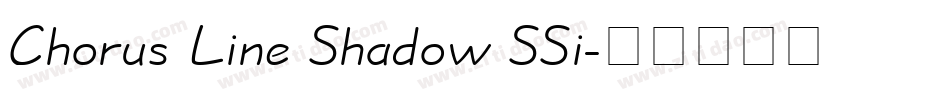 Chorus Line Shadow SSi字体转换